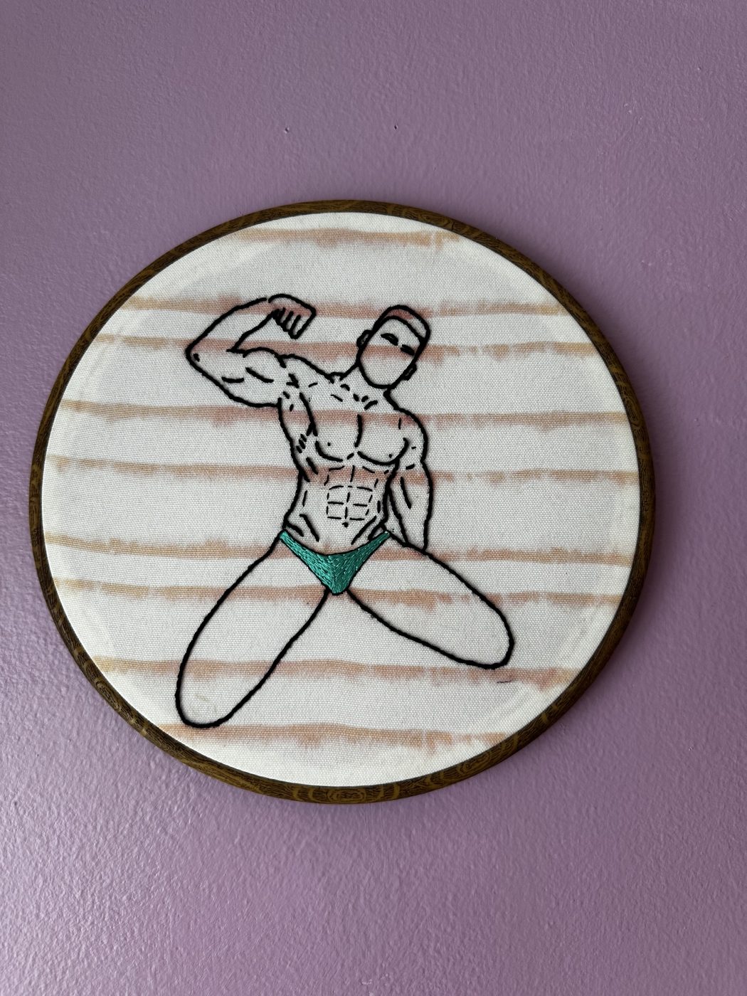 Flex, hand embroidery by Sew_Kinky_Threads
